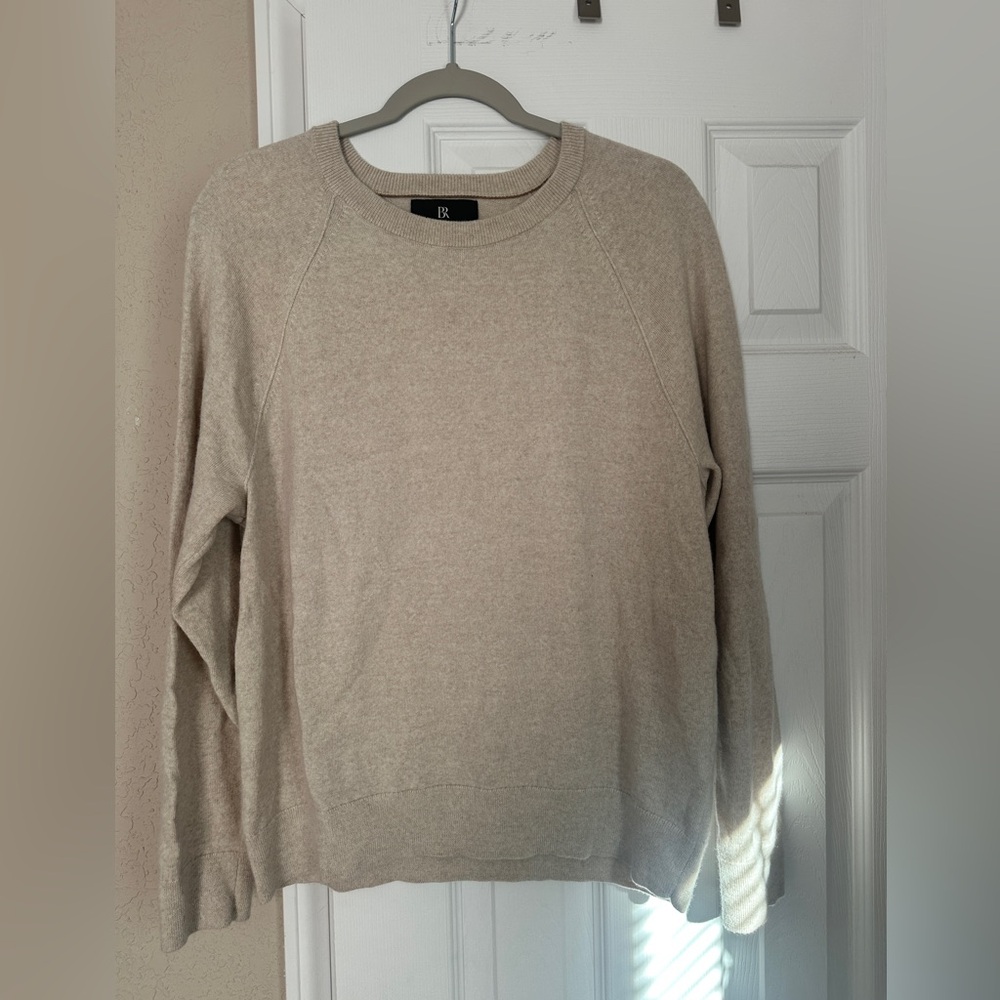 Banana Republic Light Beige Italian Merino Sweater